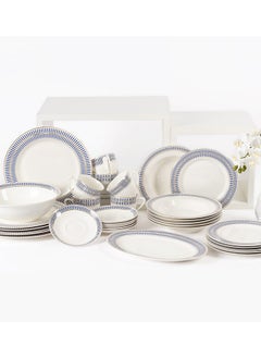 اشتري Laven 32 - Piece Dinner Set, Blue & White في الامارات