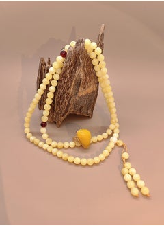 Buy 99 Beeswax Prayer Beads And Open Ring Set For Men/Tasbih/6MM in UAE