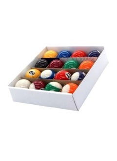 Buy Good Quality 16Pcs Billiard Pool Ball Complete Pool Ball Set Multicolour in UAE