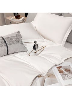 Buy 100% Grade A Egyptian Cotton Luxury Satin Pillowcase Set of 2 (51*76cm) in Saudi Arabia