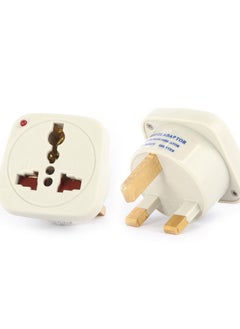 Buy Terminator Travel Adaptor with 3 Pin UK Plug Esma Approved TL 11A in UAE