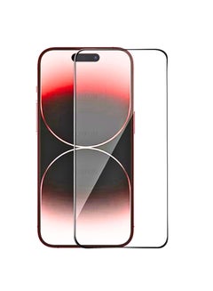 Buy Full Glue Screen Protector Tempered Glass For Apple iPhone 15 Black Edge in Saudi Arabia