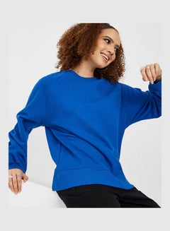 Buy Regular Length Raglan Sleeves Regular Fit Sweatshirt in Saudi Arabia