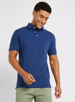 Buy Mens Short Sleeve Polo Button Up Shirt in UAE