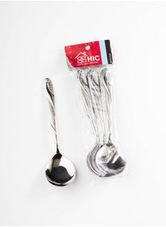 Buy Japanese steel soup spoons 12 pieces in Saudi Arabia