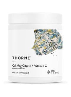 Buy Cal-Mag Citrate Effervescent Powder - Calcium And Magnesium Supplement With Vitamin C For Stress Relief - 7.5 Oz in Saudi Arabia