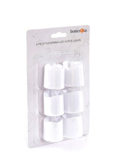 اشتري LED Votive Candles, White - Set of 6 في الامارات