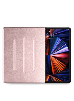 Buy Folio Flip Trifold Leather Stand Case Cover for Apple iPad Pro 12.9 inch 2021 in Saudi Arabia