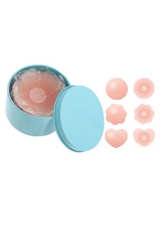 Buy Lifenpure™ silicone nipple covers reusable ultra-soft self adhesive breast covers with storage box for women in UAE