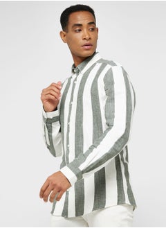 Buy Striped Slim Fit Shirt in UAE