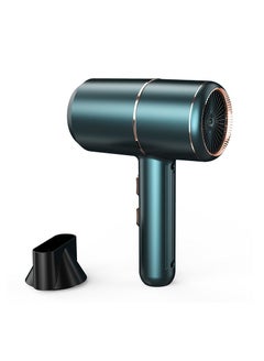 Buy Ionic Hair Dryer Compact Travel Hair Dryer Blow Dryer Portable Hairdryer Mini & Light Weight & Fast Drying for Women and Men Fast Heating（Green） in UAE
