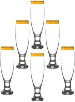 Buy LAV NECTAR Glasses Set, Clear, Pack of 6 in Egypt