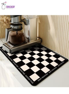 Buy Coffee Machine Absorbent Mat, Kitchen Bowl Bar Drain Mat, Cup Drying Mat, Table Top Leave-In Insulation Mat in Saudi Arabia