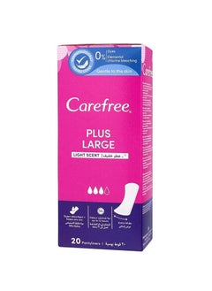 Buy Plus large daily pads with a light Scent, 20 pads in Saudi Arabia