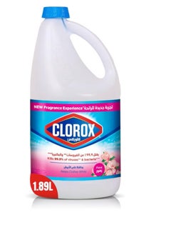 Buy Clorox Liquid Bleach 1.89 L, Flower Fragrance, New Smell Experience, Kills 99.9% of Viruses and Bacteria, Cleans and Disinfects in Saudi Arabia