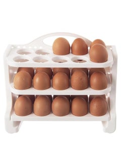 Buy Egg storage oraganizer 3 levels for holding 30 eggs plastic in Egypt