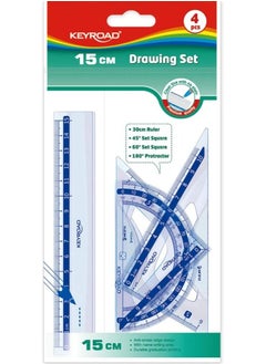 اشتري طقم هندسى 2 مثلث + منقله + مسطره 15 سم في مصر