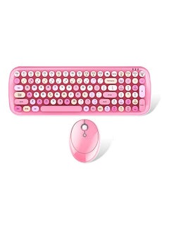 اشتري Mofii Candy XR 2.4g Wireless Keyboard & Mouse Combo Pink في السعودية
