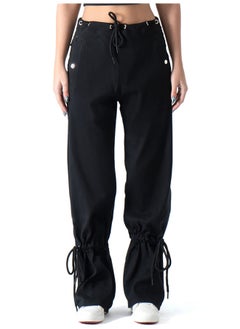 Buy Okoye Black Drawstring Pants in Egypt