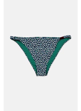 Buy Women All Over Printed Bikini Bottom, Green Combo in Saudi Arabia