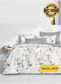 Buy Microfiber Printed Comforter Sets, Fits 120 x 200 cm Single Size Bed, 4 Pcs, With Soft Filling, Celine Series in Saudi Arabia