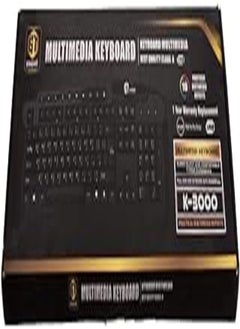 Buy Generic Standard KL-3000 Multimedia Keyboard With High-Low Key Design - Black in Egypt