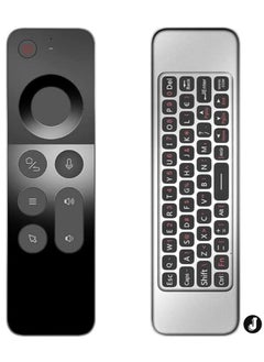 Buy "NEW W3 2.4G Wireless Air Mouse Keyboard with Voice Control & IR Learning – 6-Axis Motion Sensing Remote for Smart TV, Android TV Box & PC" in UAE