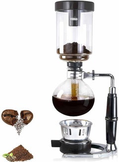 اشتري Japanese Style Siphon coffee maker Tea Syphon pot vacuum coffeemaker glass type coffee machine filter 5cup (5 CUP) في السعودية