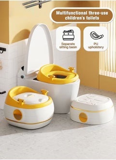 Buy 3 in 1 Kids Potty Training Seat with Anti-Slip Step Stool, Baby Toddler Luxcious Toilet Seats for Boys and Girls Multifunctional Toddler Bathroom Essential Easy to Clean and Use in Saudi Arabia