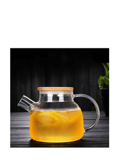 Buy Glass Teapot, Stovetop Safe Clear Teapots with Removable Filter Spout, Heat Resistant Teapot for Loose Leaf and Blooming Tea, Perfect Tea Maker in UAE