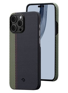 اشتري MagEZ Case for iPhone 14 Pro Max Compatible with MagSafe, Slim & Light iPhone 14 Pro Max Case 6.7-inch with a Case-Less Touch Feeling, 600D Aramid Fiber Made [Fusion Weaving MagEZ Case 3 - Overture] في الامارات