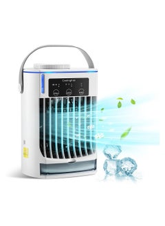 Buy COOLBABY Portable Mini Air Cooler Fan Spray Cooler 500ML Home Atomization Humidifier Three Speed Desktop Water Cooled Air Conditioning Fan in UAE