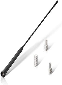 اشتري Eightwood Universal Car Aerial Replacement，AM/FM/DAB Roof Car Radio Antenna Mast，Rod Car Aerial，Screws M4 M5 M6，40cm في مصر