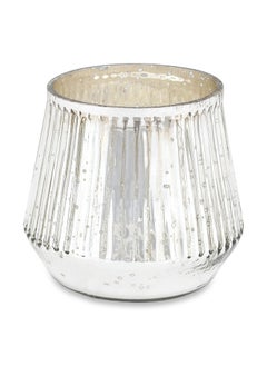 اشتري Shaw Candle Holder, Silver - 9x11.5 cm في الامارات