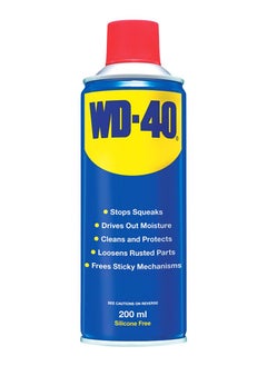 اشتري WD-40 Multi-Purpose Aerosol Silicone Free High-Performance Fast-Acting Lubricant 200ml في السعودية