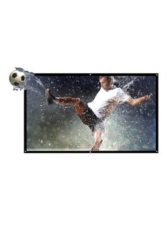 اشتري 60-Inch Foldable Projector HD Screen H60 White في السعودية