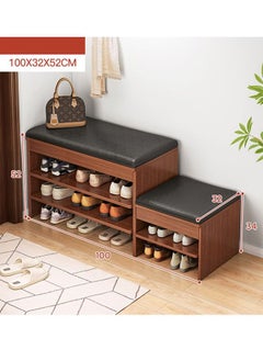 Buy Step Model 2 and 3 Tier Multifunctional Shoe Cabinet Rack with Seat in UAE