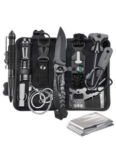 Buy Outdoor Camping Hiking Emergency Survival Kit,Gifts for Men Dad Husband Him, Survival Kits, Survival Gear and Equipment for Camping, Emergency, Hiking, Outdoor, Wilderness and Disaster Preparedness in Saudi Arabia