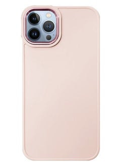 اشتري iPhone 12 Pro Max Silicone Case Soft Ultra Slim Shockproof Back Cover 6.5 inch Pink Sand في الامارات