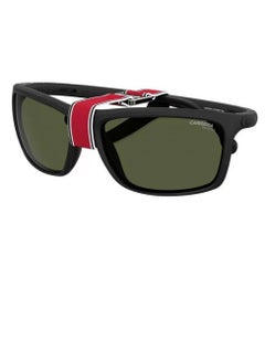 Buy Carrera Wrap Sunglasses, Matte Black with Green Polarized Lenses HYPERFIT 12/S 003 UC 62mm in UAE