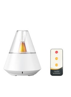 اشتري Aromatherapy Essential Oil Diffuser Electric Ultrasonic Air Humidifier with LED Light and Remote Control 150ML في الامارات