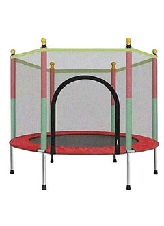 Buy Indoor Trampoline with Protection Net Adult Children Jumping Bed Enclosure Outdoor Trampolines Workout Fitness Equipment in UAE