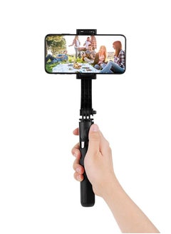 Buy L08 Gimbal Stabilizer Selfie Stick for Smartphone Black in Saudi Arabia