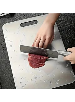 Buy Stainless Steel Cutting Board - Antibacterial and Mold-Resistant**  This durable kitchen cutting board is made from high-quality stainless steel, providing a hygienic, antibacterial, and mold-resistant surface. Perfect for chopping vegetables, meats, and more, it combines durability with easy maintenance, making it an ideal choice for any kitchen. in Saudi Arabia