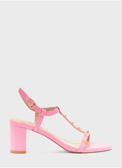 اشتري Ankle Strap Mid Heel Sandals في الامارات