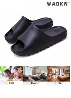 Buy Slippers for Women/Men Quick Drying Slide Sandal with Thick Sole Non-Slip Soft Shower Slippers Open Toe Spa Bath Pool Gym House Sandals for Indoor & Outdoor Casual Indoor Bathroom Home Non-slip Shoes in Saudi Arabia