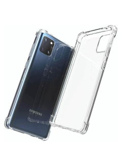 Buy Samsung Galaxy Note 10 Lite / Samsung Galaxy A81, Case Cover TPU Bumper Corner Anti-Fall Flexible (Samsung Note 10 Lite, Clear) in UAE