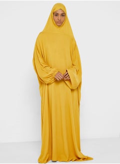 Buy Hooded Knitted Prayer Abaya in UAE