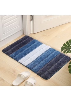 اشتري Non-Slip Fluffy Soft Plush Microfiber Washable Quick Dry Ultra Shaggy Bath Mats For Tub Bathroom Rugs Bath Mat في الامارات