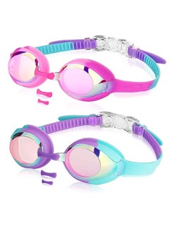 Buy Kids Swim Goggles for Toddler Kids Youth(3-12)Anti-Fog Waterproof Anti-UV Clear Vision Water Pool Goggles in UAE